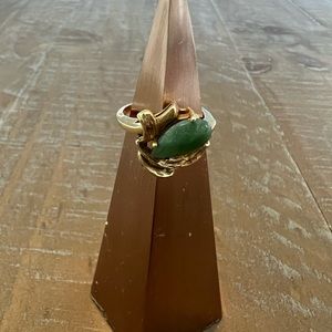 14k yellow gold ring with stone